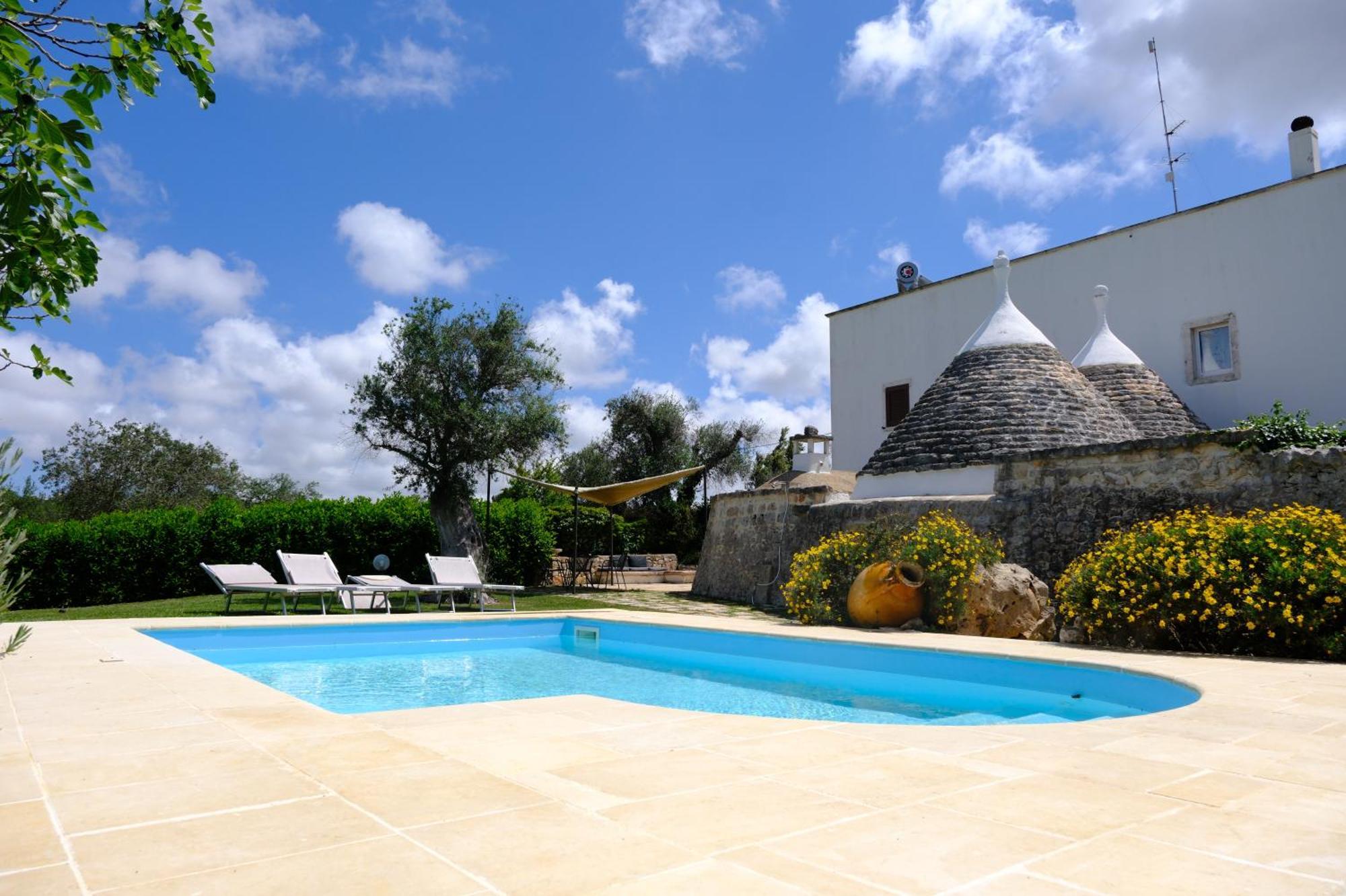 אוסטוני Terra Sessana Ville E Trullo Con Piscina Privata מראה חיצוני תמונה