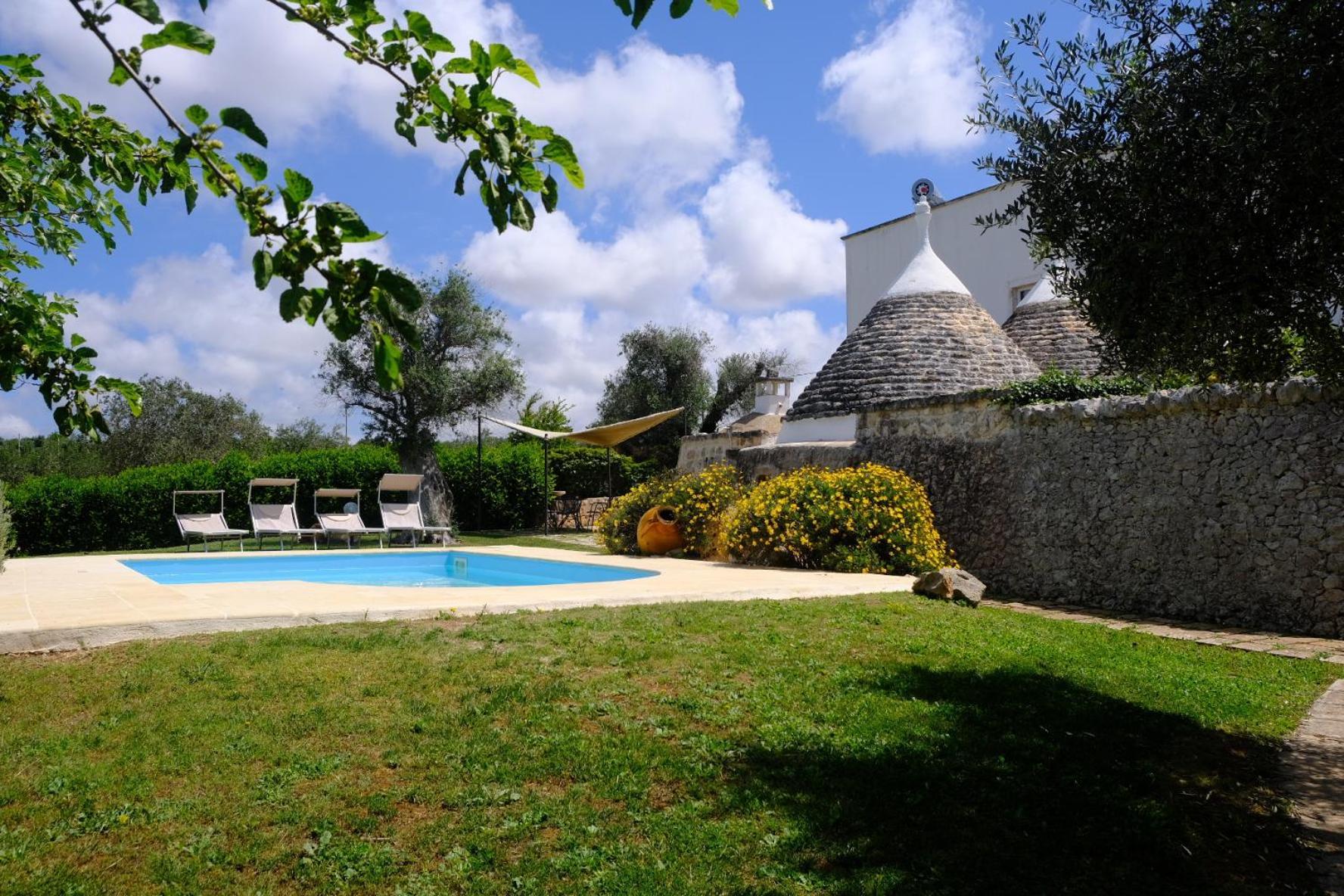 אוסטוני Terra Sessana Ville E Trullo Con Piscina Privata מראה חיצוני תמונה